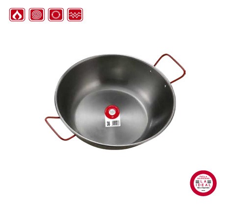 Gryte/ wok 25l 55cm polert stål