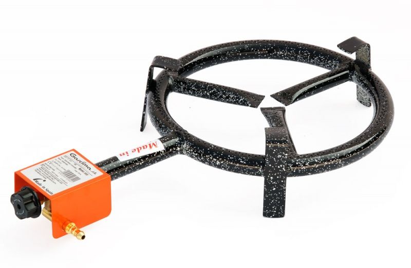 Gassbrenner 30cm 1-ring m/innstuss
